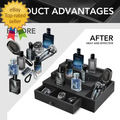 3-Tier Cologne Organizer with Velvet Lining - Dazzling Beauty Solution
